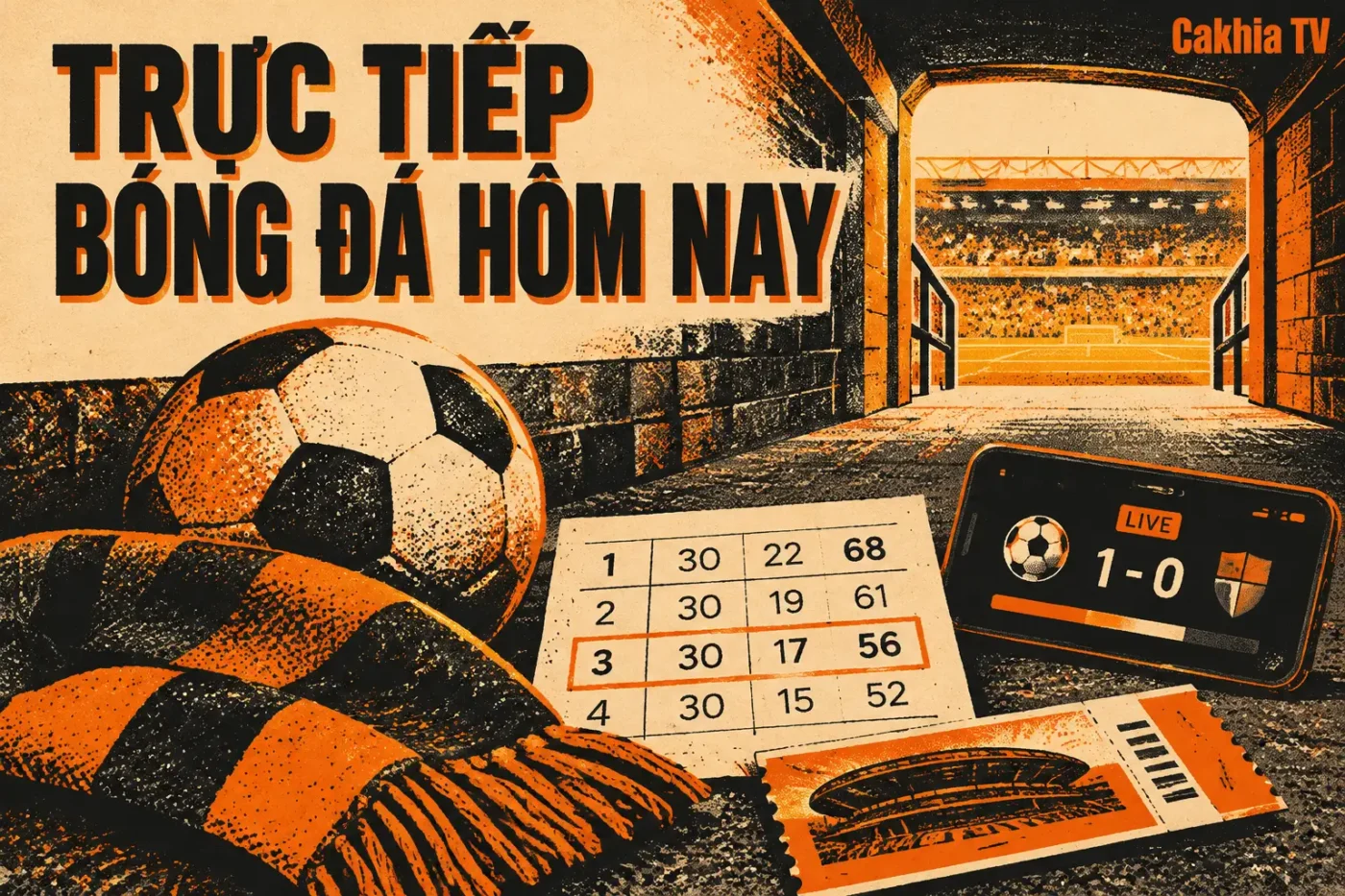 Hãy hình dung Cakhia TV như một bảng điều khiển một trang dành cho người xem trong ngày - trực tiếp bóng đá hôm nay